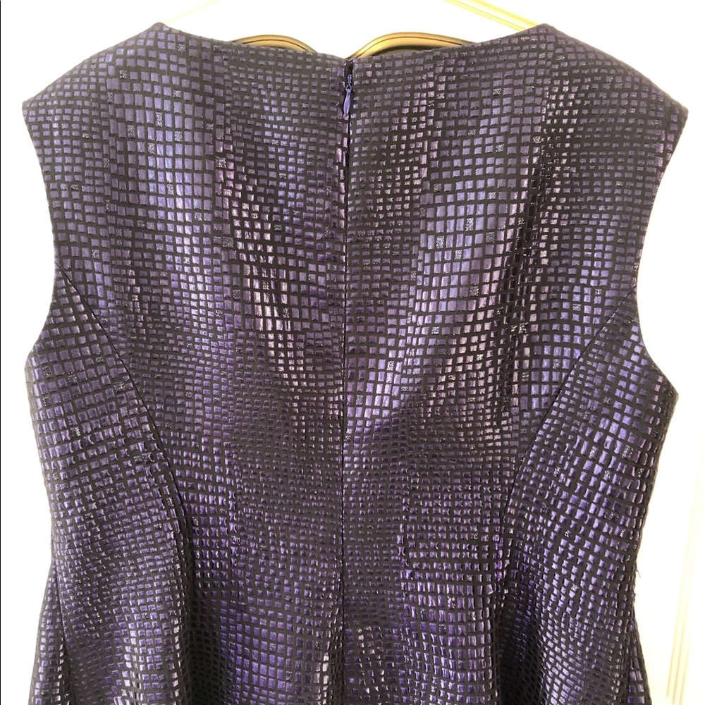 Anne Klein Fully Lined Fit & Flare Reptile Dress - Picture 9 of 11